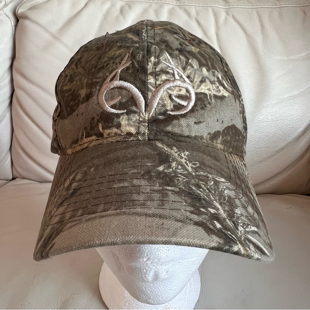 Realtree Camouflage Hat with Embroidered Antler Logo